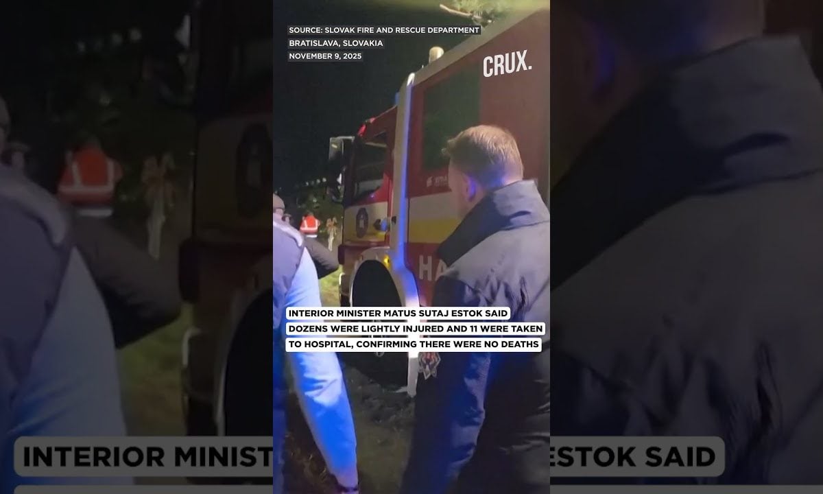 Dozens Injured In Shocking Head-on Collision Between Two Trains In Slovakia