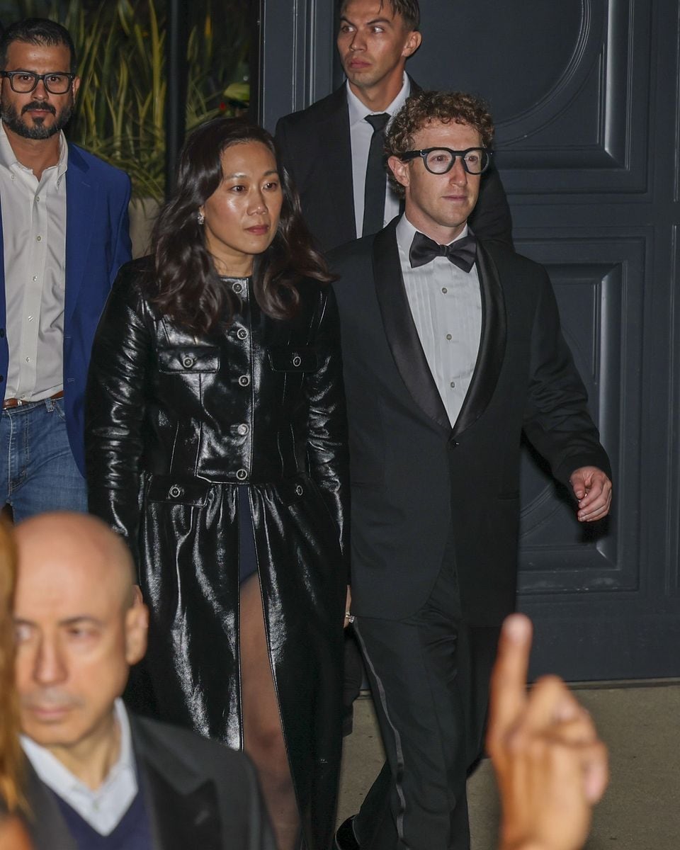 Mark Zuckerberg takes over the front row at Prada in Milan Fashion Week