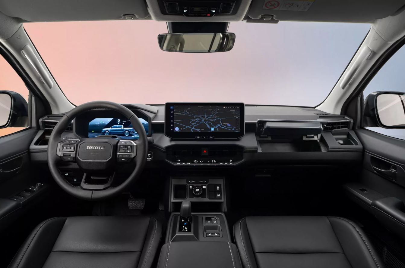 detail dasbor Toyota Hilux generasi baru