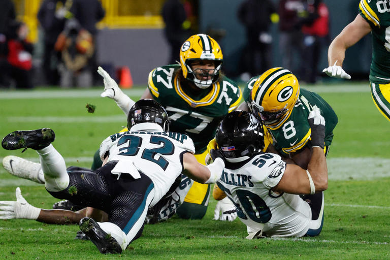 Fútbol americano de los Eagles y los Packers