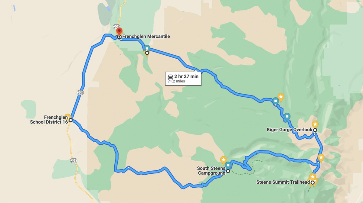 Oregon’s highest road doesn’t lead to a town — it leads to a cliff a mile above the desert
