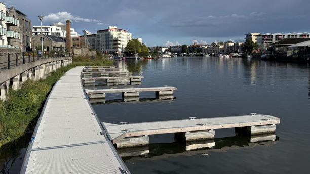The pontoons were installed with the hope of bringing in extra income for Bristol City Council. (Pix by SWNS)