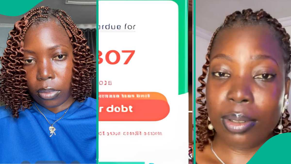 Video This lady shared how much she is owing loan apps, the amount
