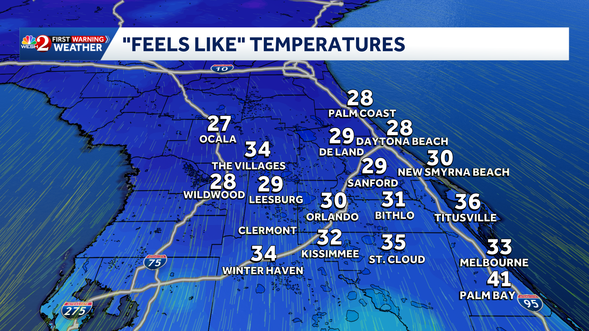 Impact Weather: Arctic blast brings temps down to low 20s and 30s in ...
