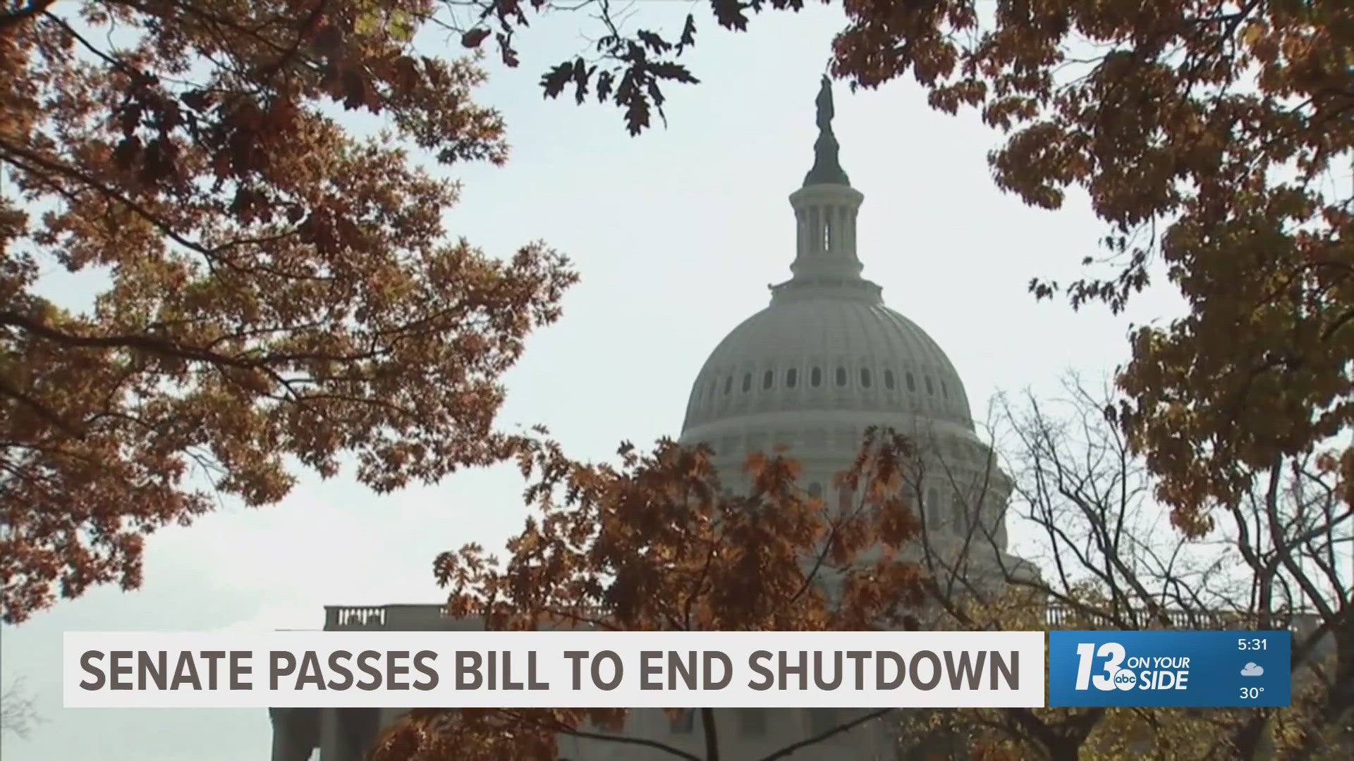 Senate passes bill to reopen government | SHUTDOWN LATEST