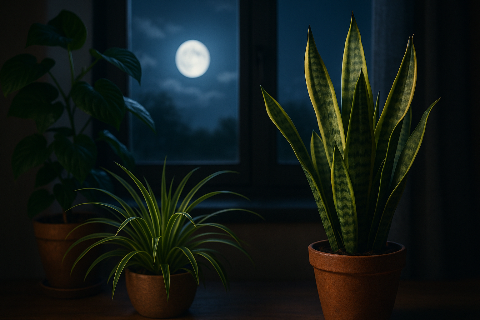 10 Plants That Give Oxygen Even at Night (Not All Plants Sleep)