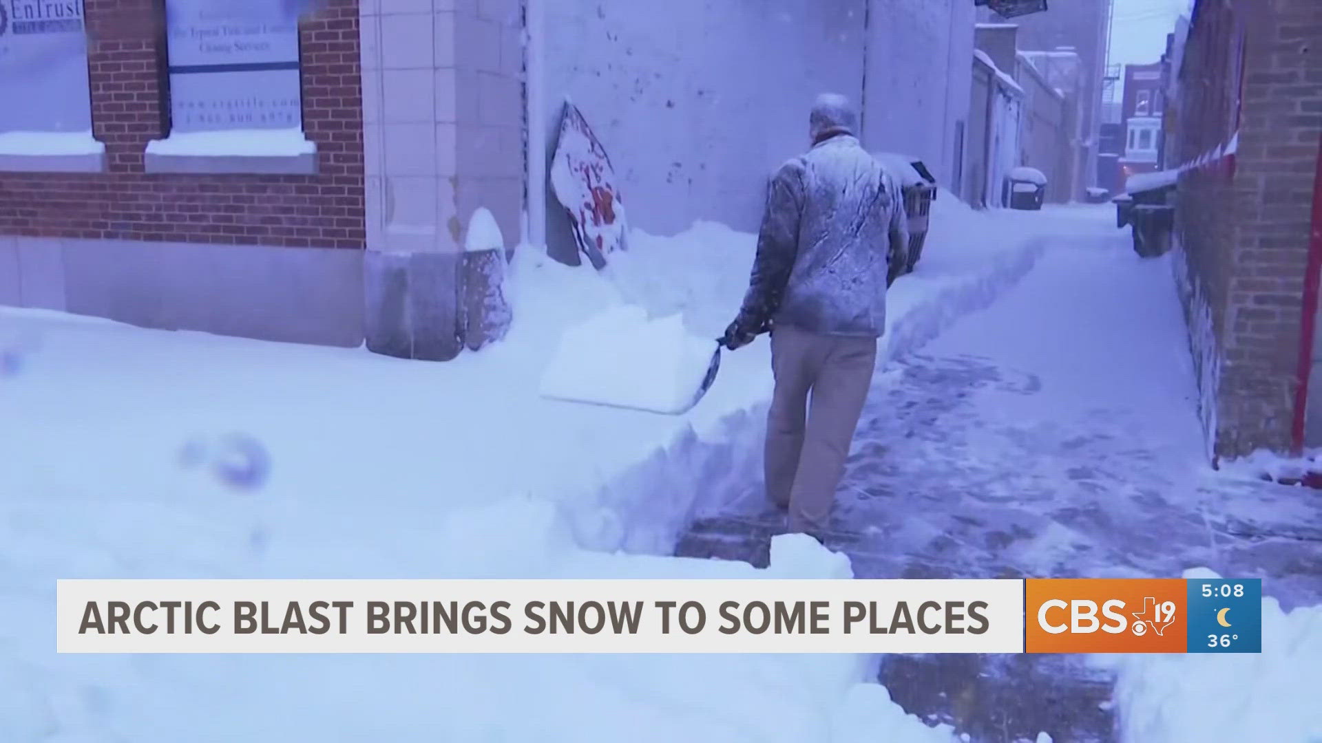 Arctic blast brings snow to parts of eastern United States
