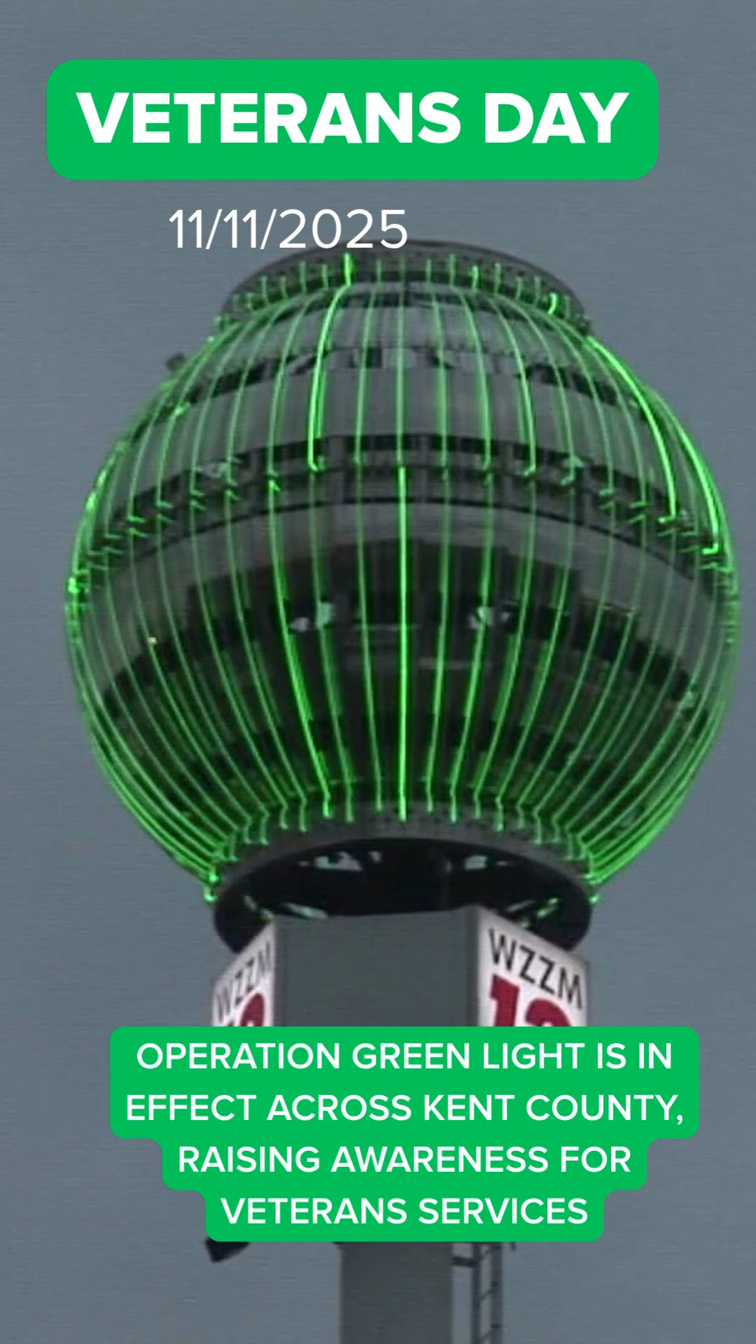 Operation Green Light for Veterans Day