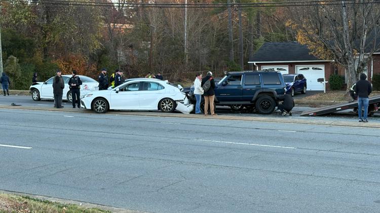 Lanes back open after ice sheet triggers multi-car crash on University ...