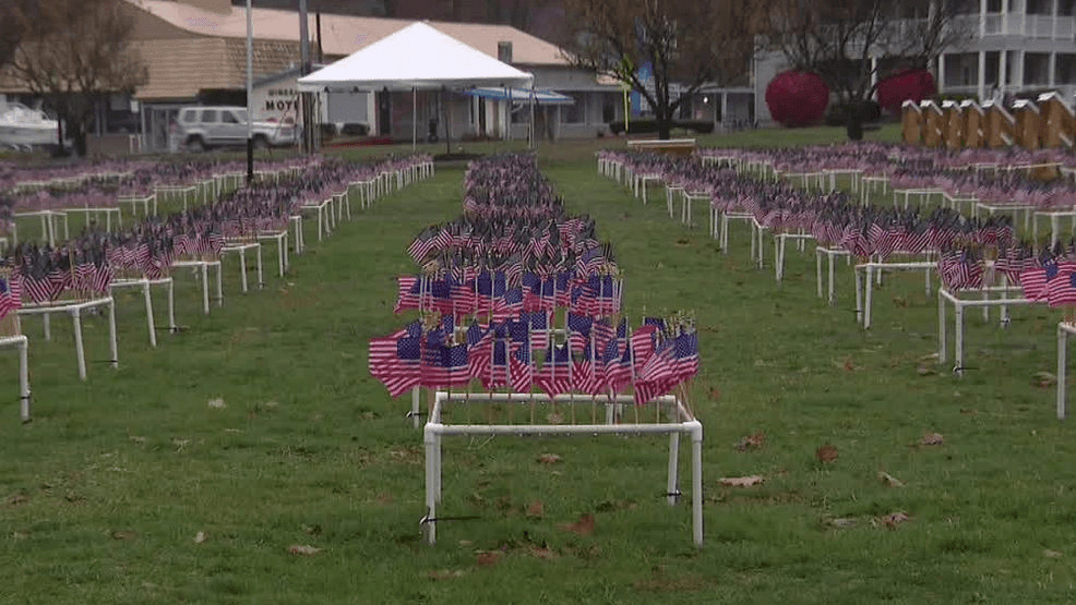 Fort William Henry honors veterans with over 10,000 flags in annual tribute