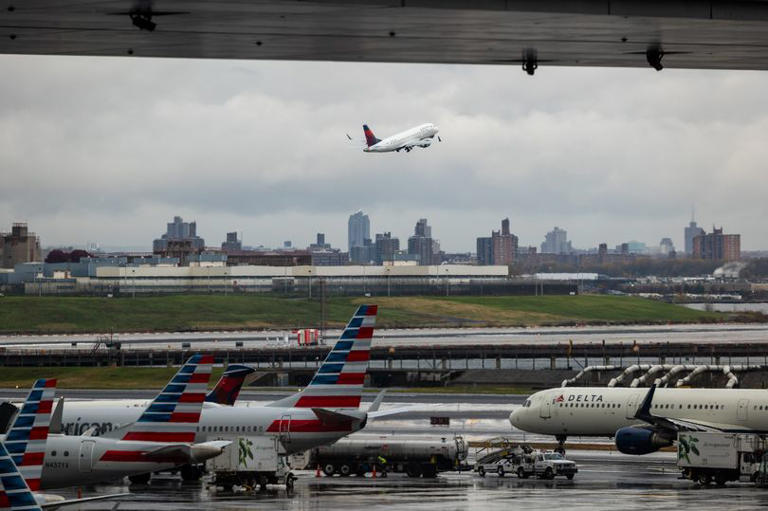 LaGuardia Airport issues ground stop as weather adds to shutdown travel