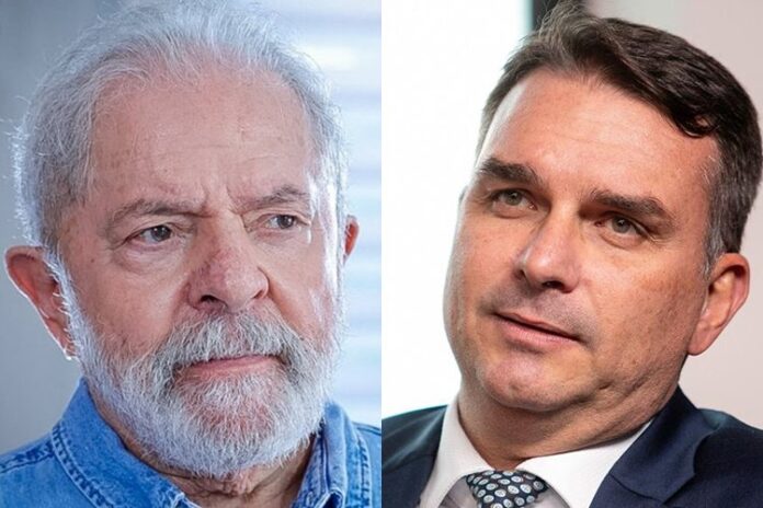 Lula e Flávio Bolsonaro – Foto: Governo Federal/Senado