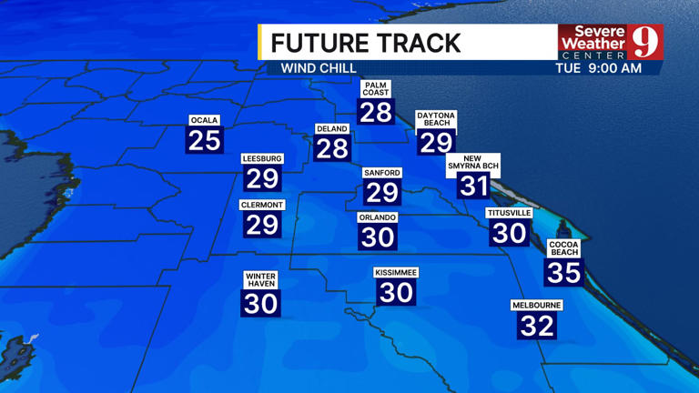 Weather Alert Day: Record-breaking cold hits Central Florida