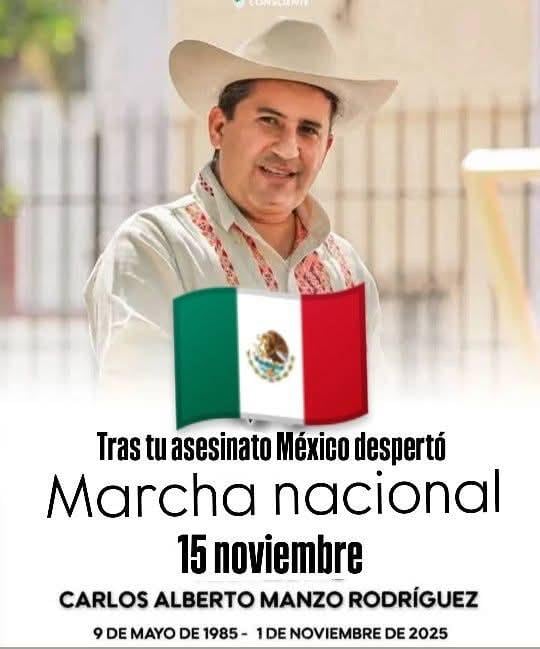 Marcha por el asesinato de Carlos Manzo: horario y ruta de la ...