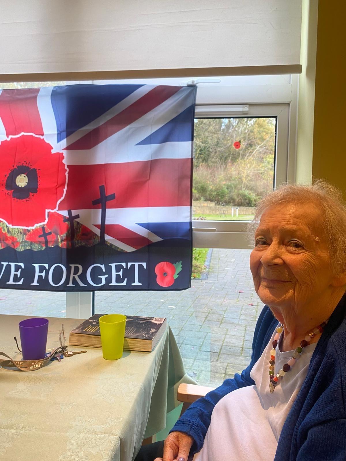 Moving tributes mark Remembrance Day at Amber Wood Care Home