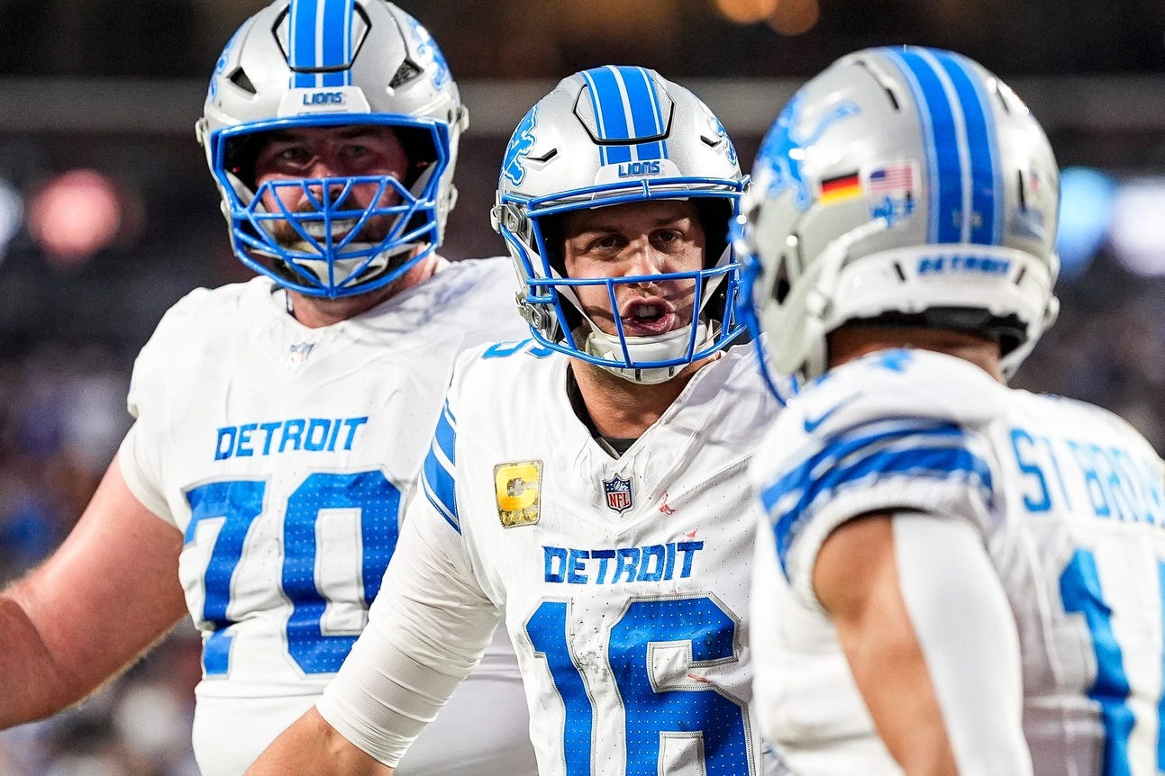 Jared Goff can't resist jab at Louis Riddick after St. Brown gets ...