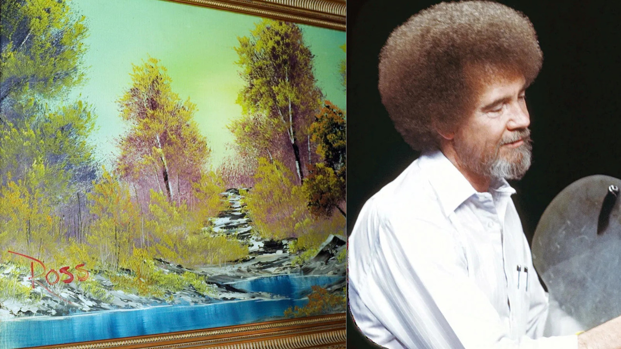 these-bob-ross-paintings-were-auctioned-off-for-this-important-reason