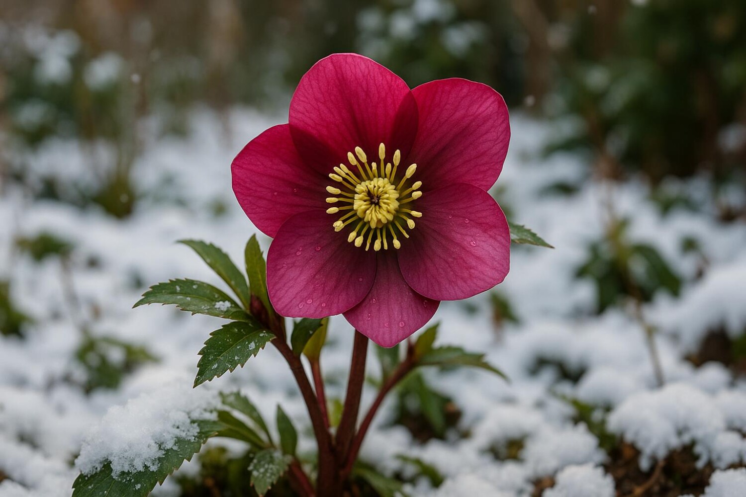 Cette fleur résiste au gel voici l'hellébore, la rose de Noël qui — free download
