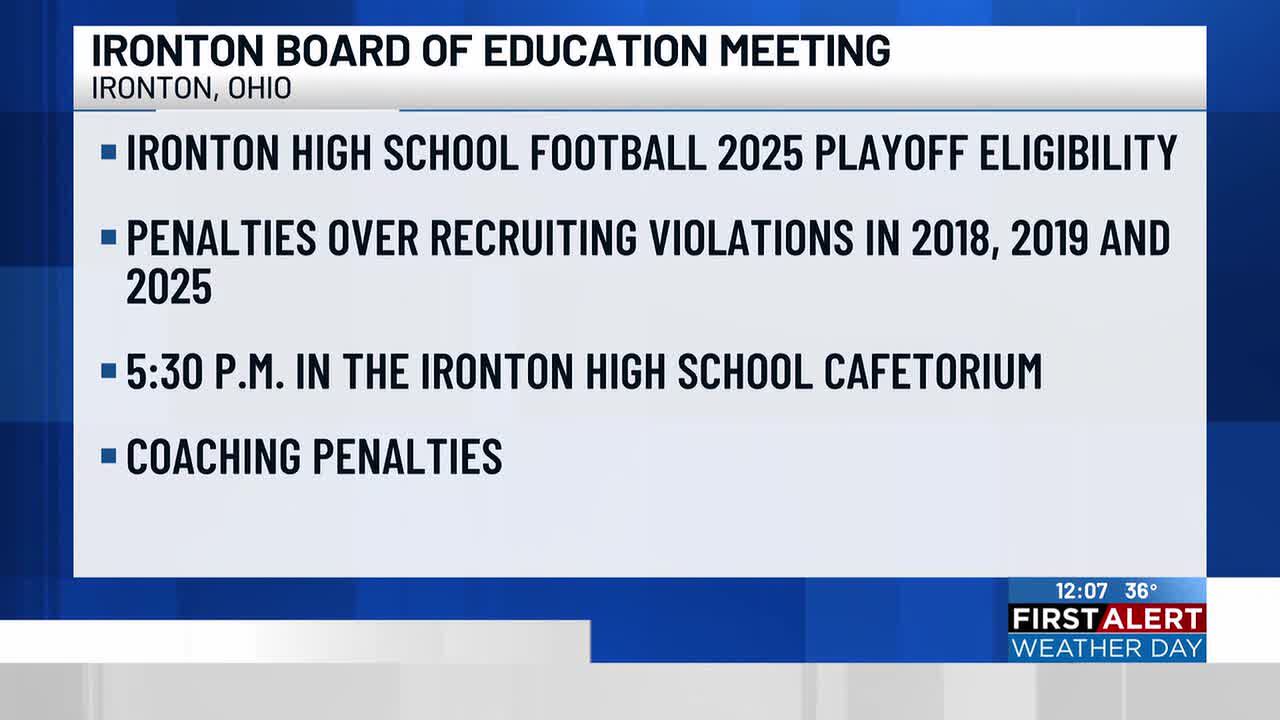 Ironton Board of Education meeting