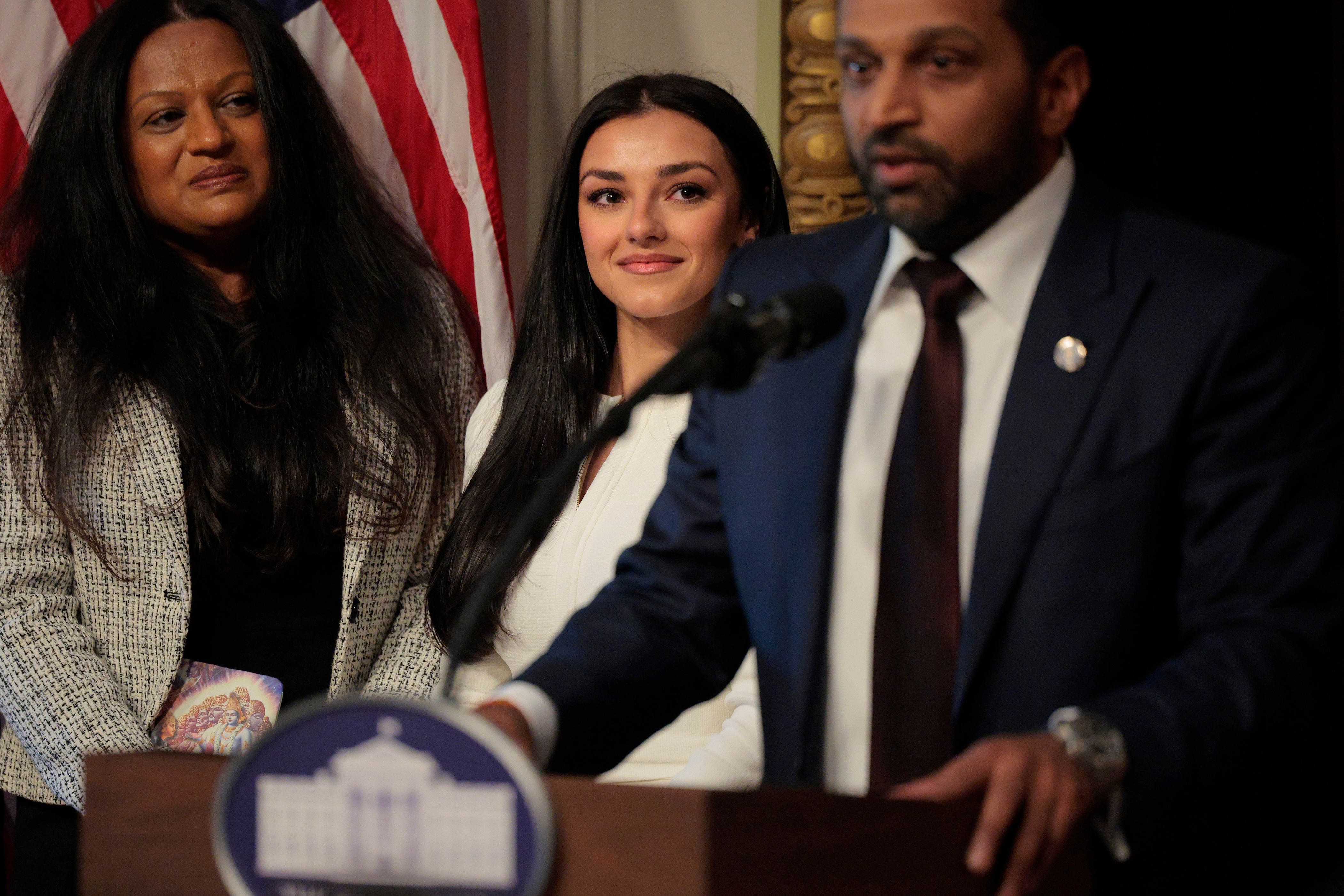 Full list of people being sued by Kash Patel's girlfriend Alexis Wilkins