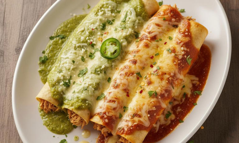 Enchiladas suizas divorciadas
