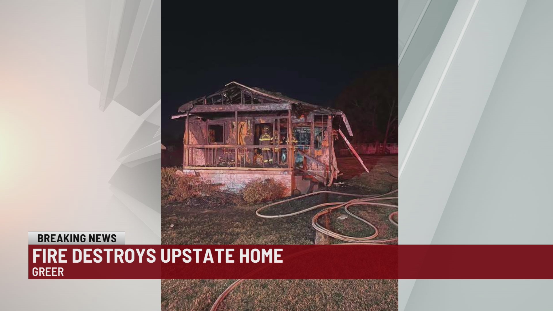Early morning fire destroys Upstate home