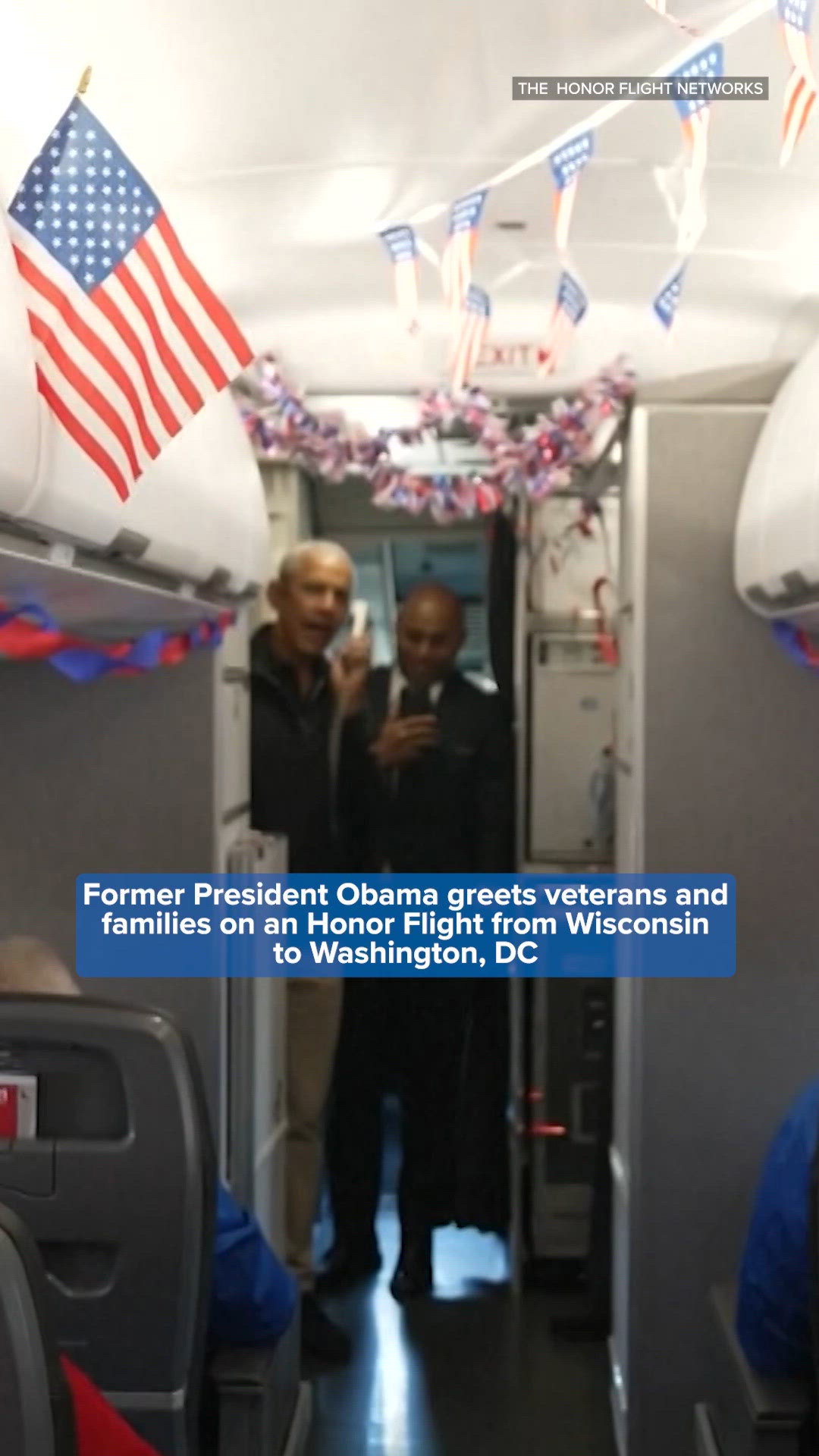 Former President Obama surprises vets on Honor Flight
