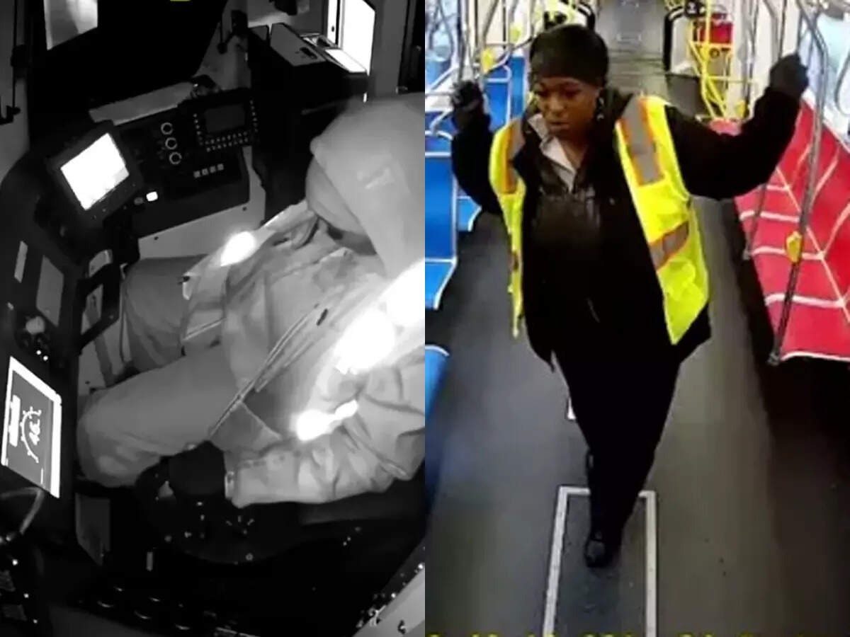 Shocking viral video shows train conductor asleep seconds before ...