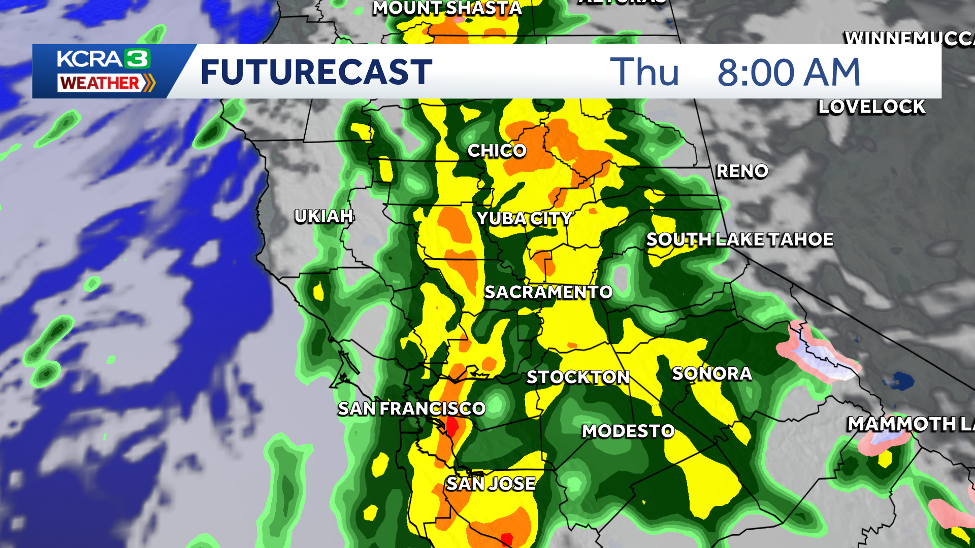 Northern California forecast: Rain to soak region Thursday, wind gusts ...
