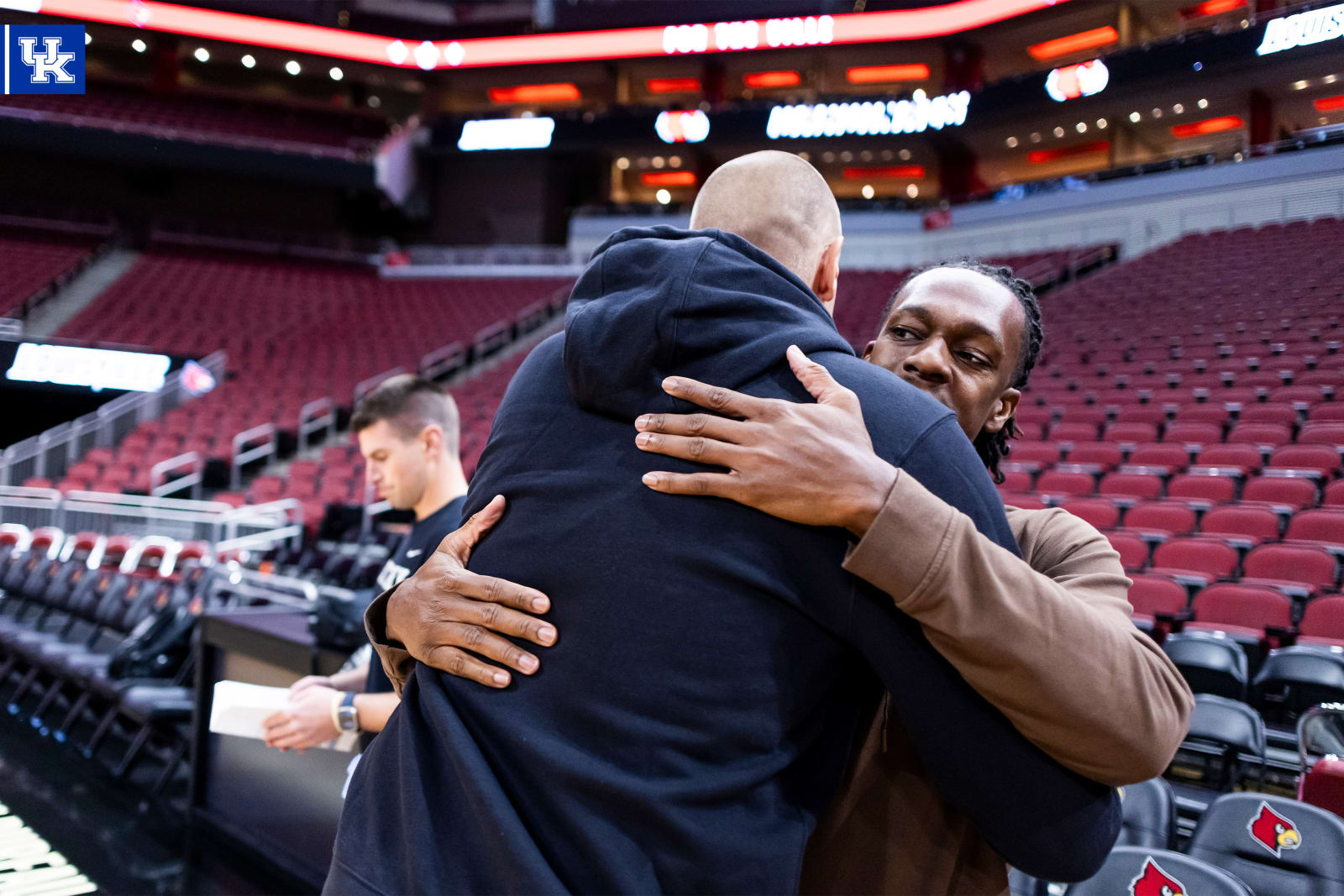 Rajon Rondo joined the Cats at shootaround ahead of Kentucky vs. Louisville