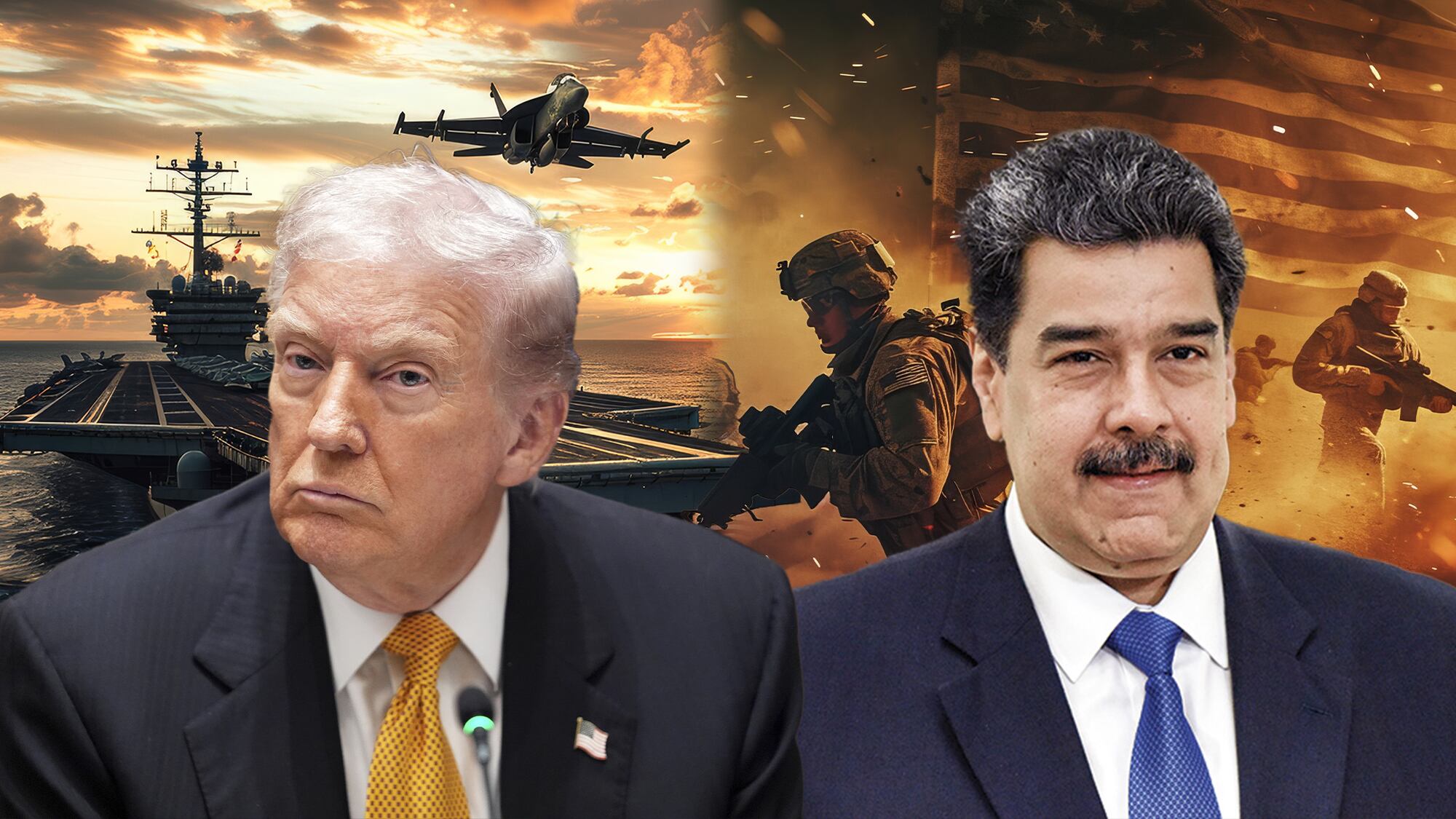 Continúan las tensiones militares entre Donald Trump y Nicolás Maduro.