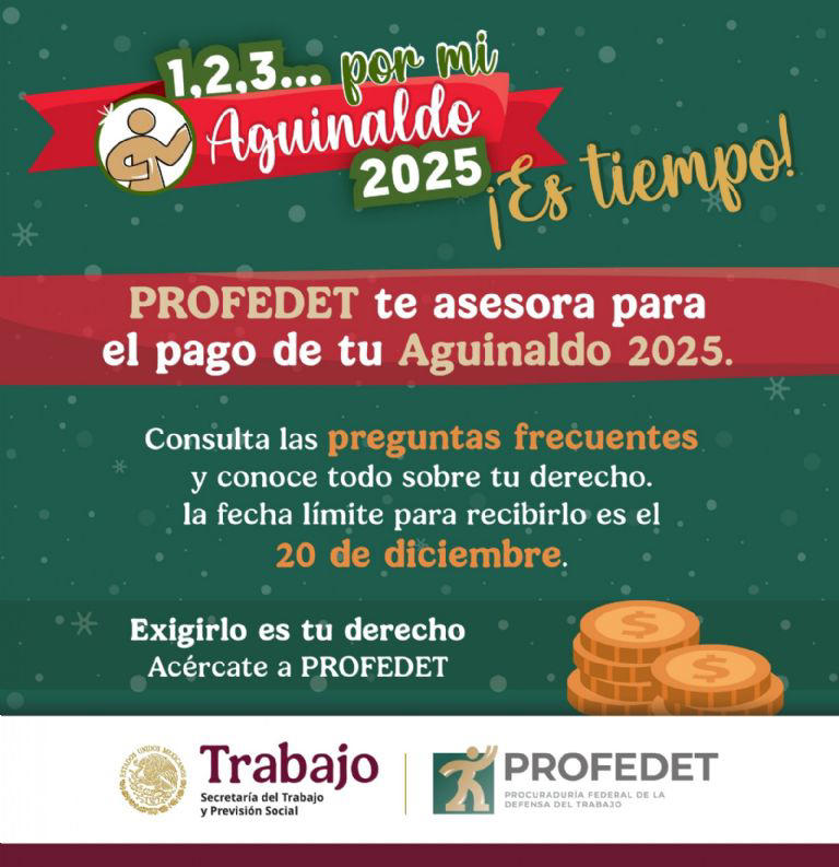 ¿Cuándo es el último día para recibir mi aguinaldo 2025?