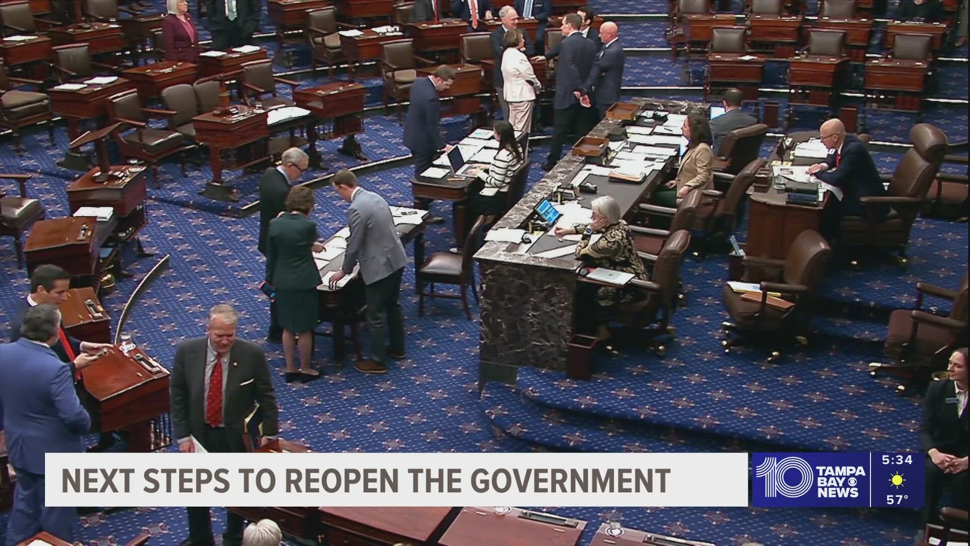 Senate passes spending bill in decisive vote to reopen government ...