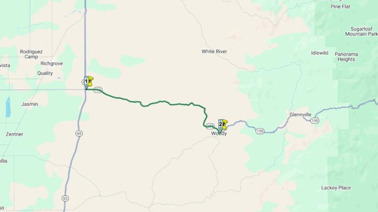 Highway 155 near Highway 65 closed for emergency repairs due to