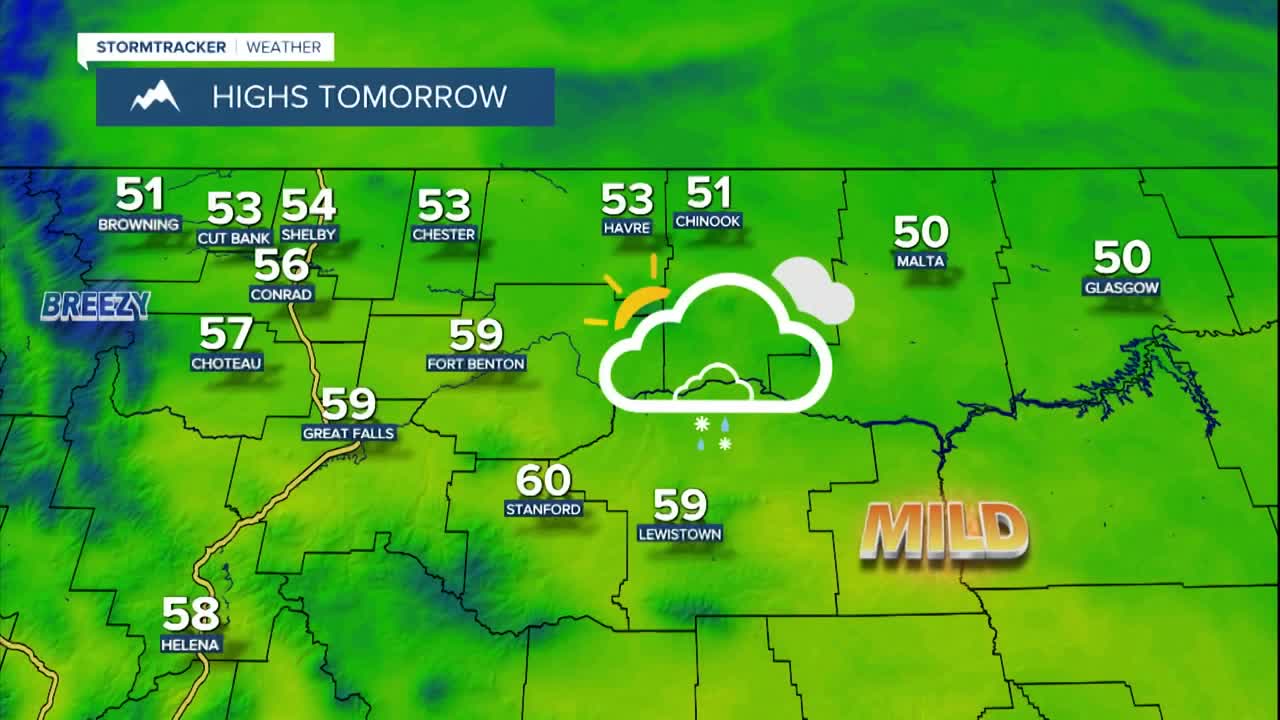Mostly cloudy and mild with little to no wind on Wednesday!