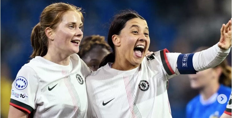 Kerr Cetak Dua Gol, Chelsea Melonjak ke Posisi Kedua