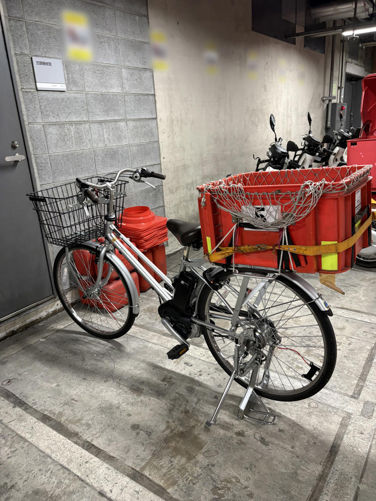 郵便自転車 昭和50年代 郵便自転車 昭和レトロ！ 当時、実際に使用されていた郵便