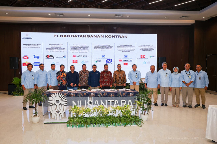 Otorita IKN Tandatangani Enam Kontrak, Percepat Progres Pembangunan Tahap II