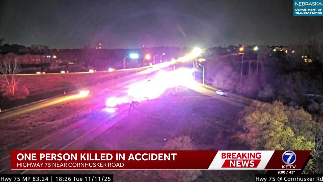 Highway 75 reopens in Sarpy County after deadly accident