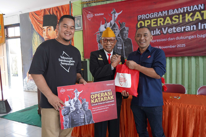 Visi Pahlawan, Telkomsel-Kitabisa Wujudkan Operasi Katarak untuk 20 Veteran
