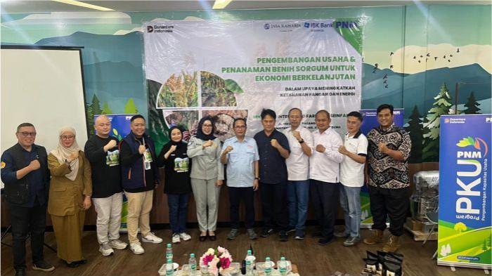 PNM, Jasa Raharja, dan Bank IBK Indonesia Kembangkan Pelatihan Sorgum