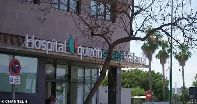 In scenes that aired on Tuesday evening, the couple found themselves filming from a Spanish hospital close to their family home
