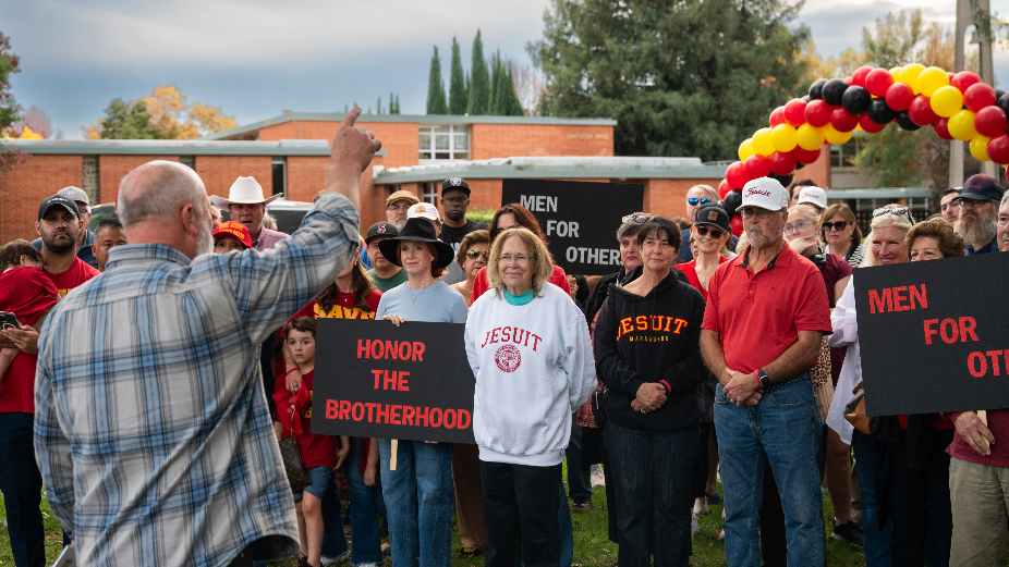 See members of Sacramento's Jesuit community protest plan to add girls ...