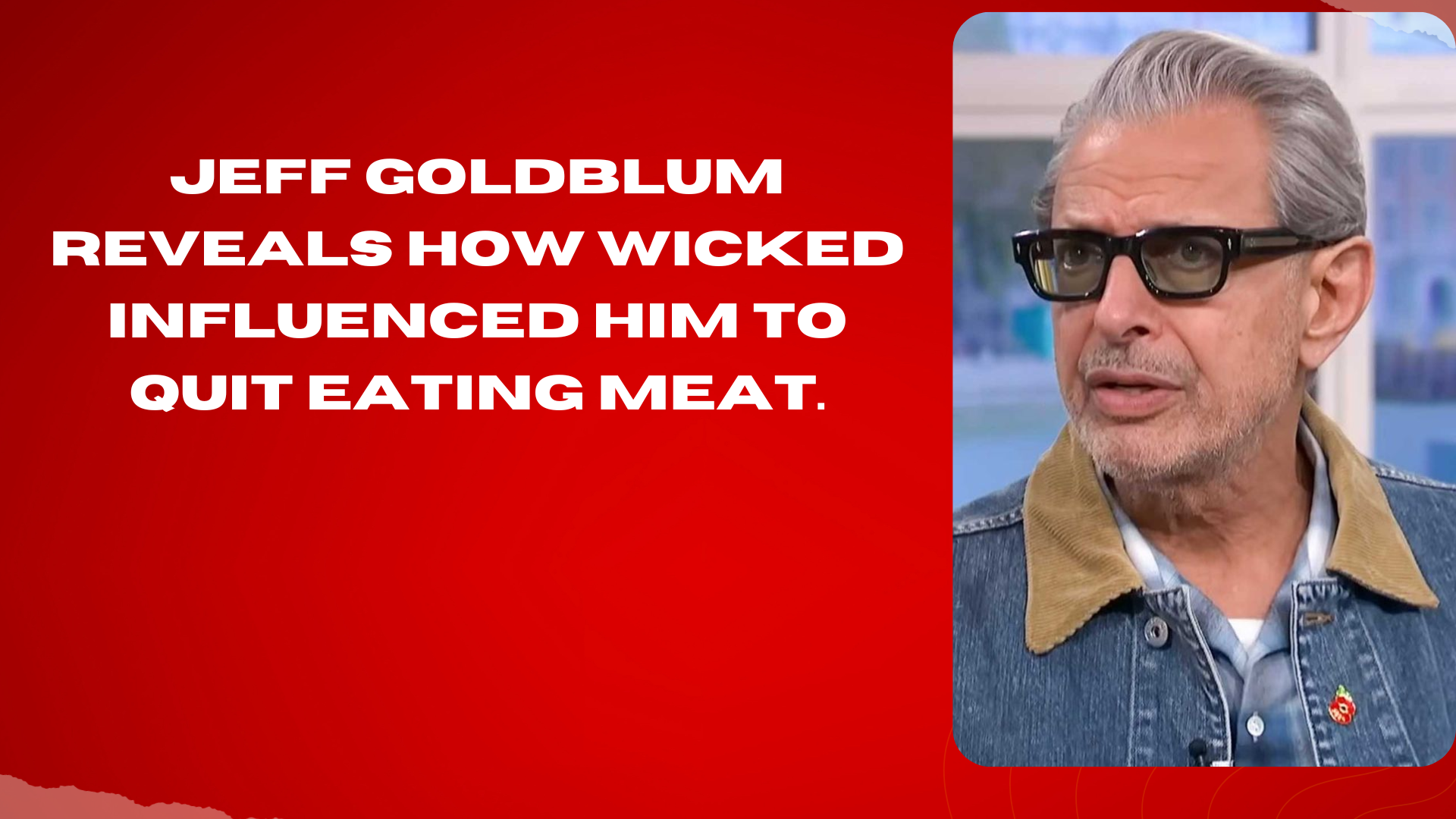 Jeff Goldblum Reveals How Wicked Influenced Him To Quit Eating Meat.(02)