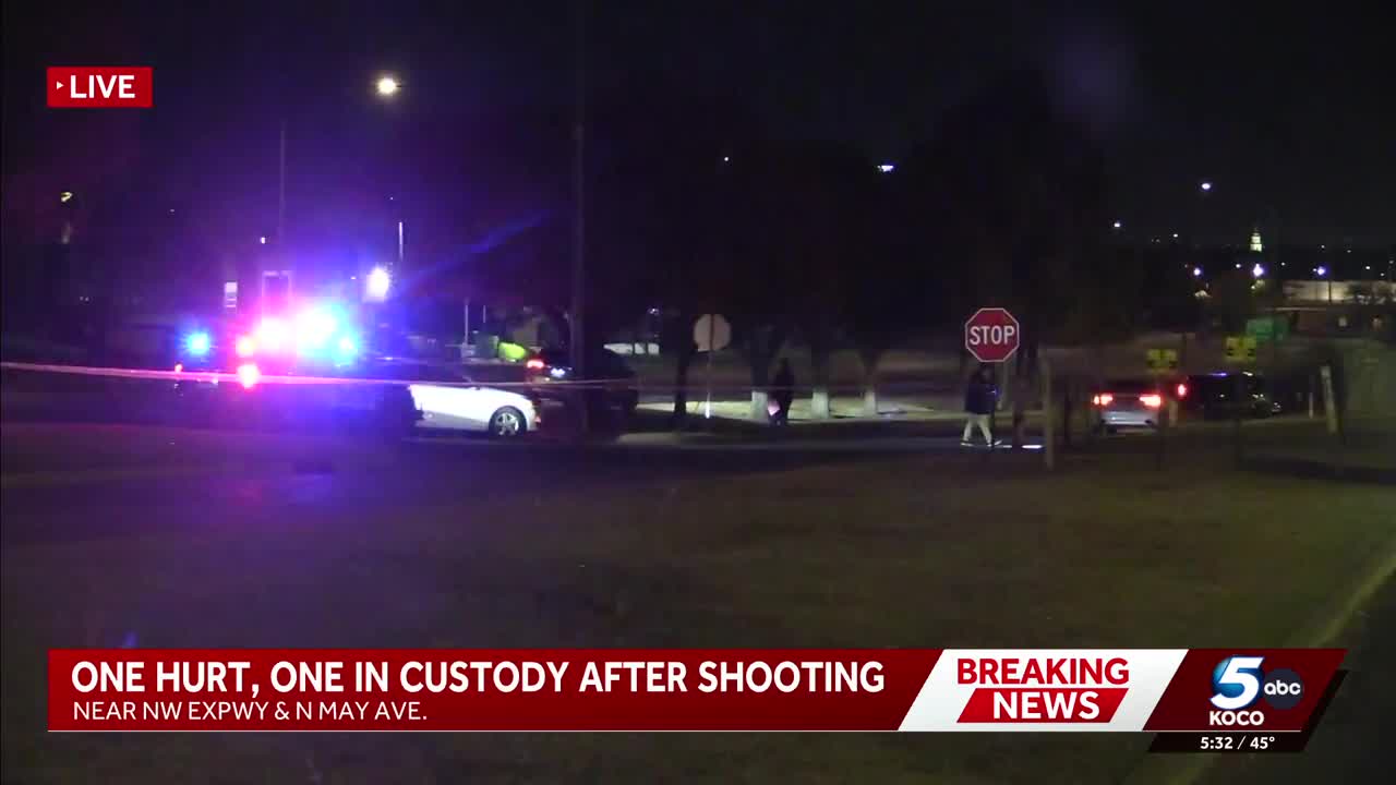One hurt, one in custody in NW OKC shooting