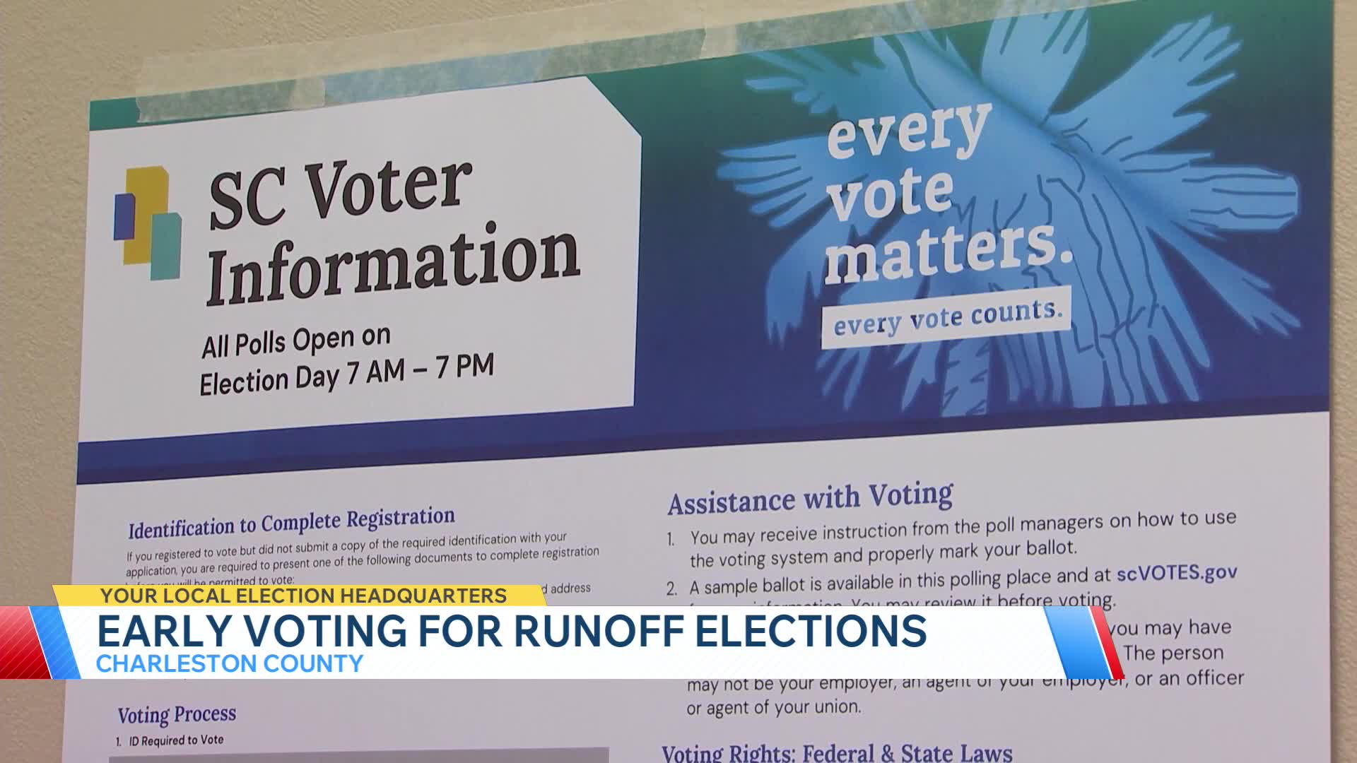 Early voting begins for Charleston County runoff races