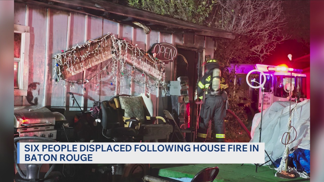 Six residents lose home in Baton Rouge fire caused by lighter, generator