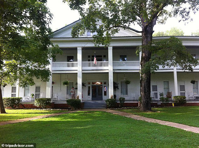 Historic southern hotel with classic verandas is totally destroyed by ...
