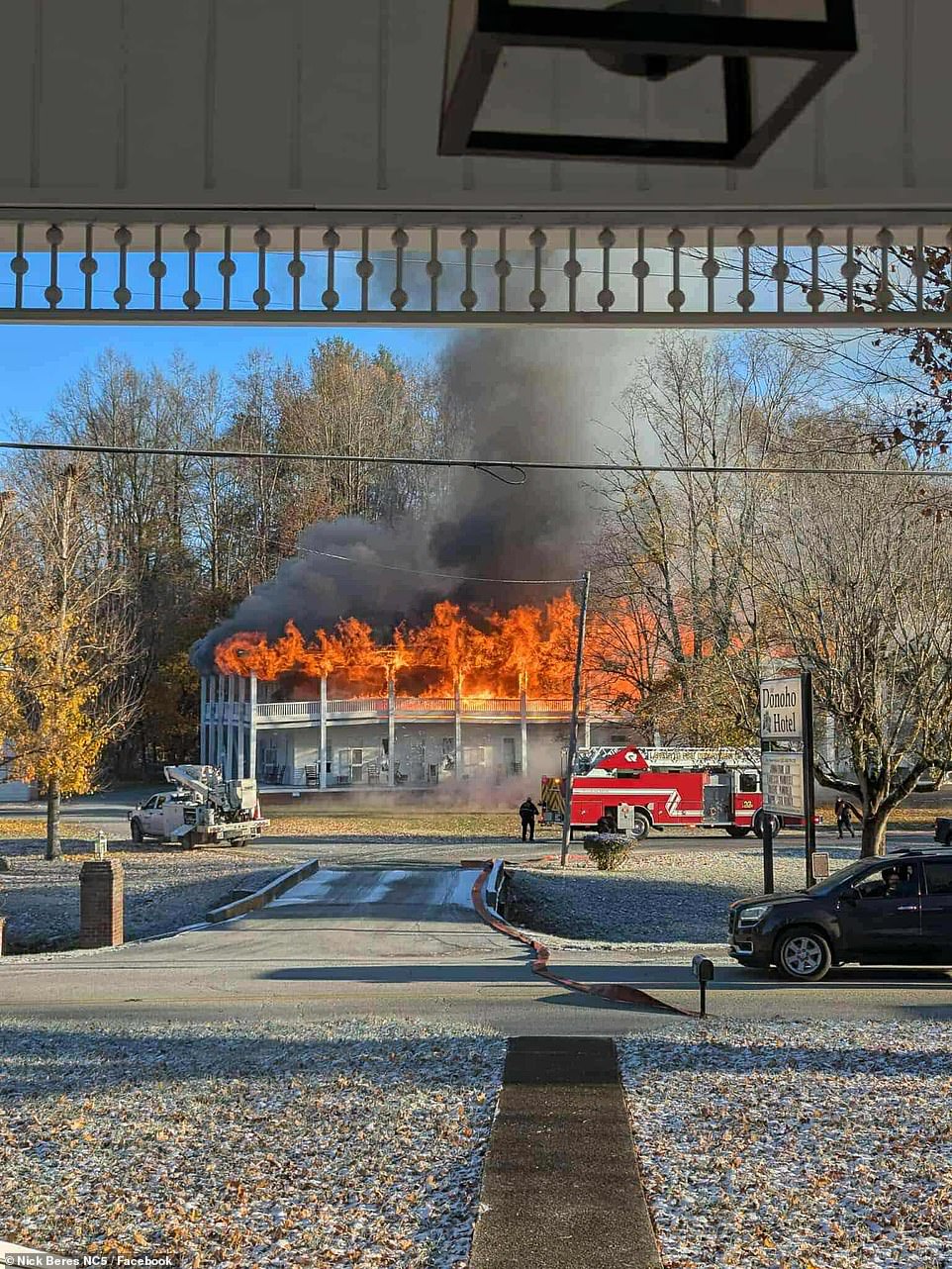 Historic southern hotel destroyed by fire