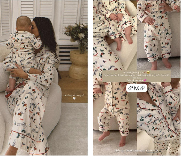 Michelle Keegan wore the cutest matching pyjamas with baby Palma – now ...